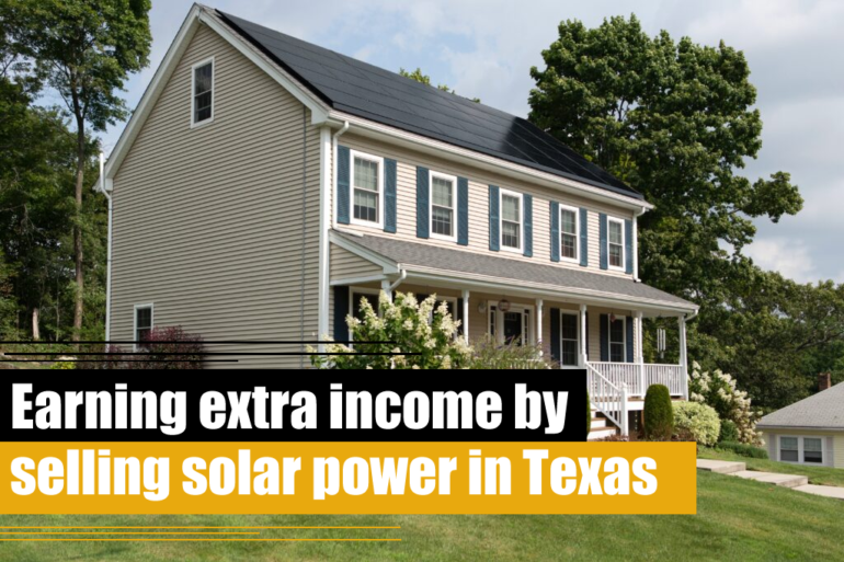 Earning extra income by selling solar power in Texas.fw