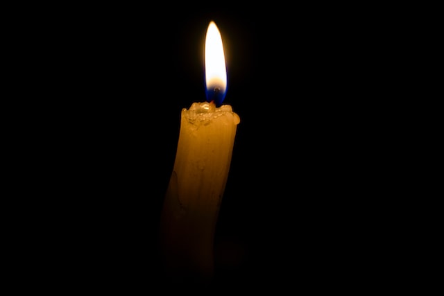 A candle in the dark.